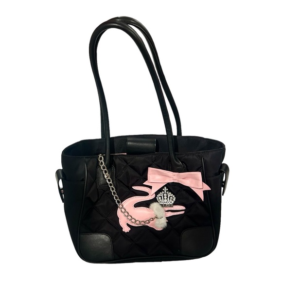 Quilted light pink crocodile on a leash handbag my flat in London - Picture 1 of 5
